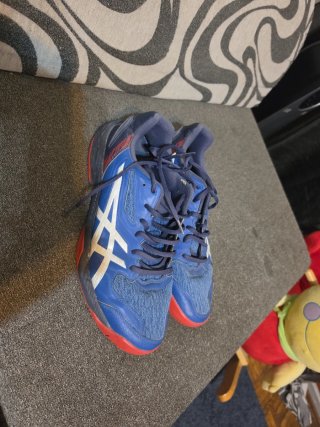Zapatillas Asics Padel Azul/Rojo