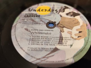 Vinilo Whitesnake - Saints & Sinners (1982)