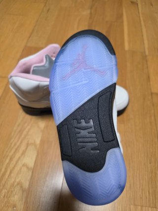Zapatillas Jordan Air 5 Mujer Rosa Blanco