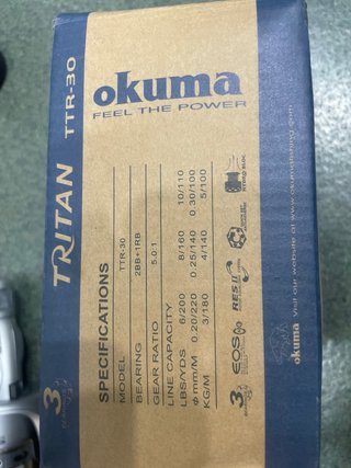 Carrete Okuma Tritan TTR-30.