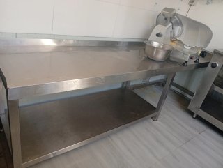 3 mesas Acero Inoxidable Hostelería