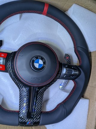 Volante BMW M Performance Carbono Couro