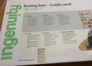 Seggiolino a dondolo Ingenuity Cuddle Lamb