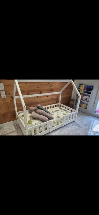 Cama casita infantil blanca