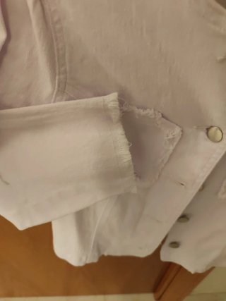 Chaqueta Allegra K Blanca Talla XS