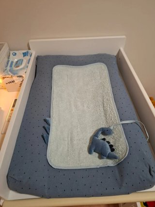 Cambiador bebé blanco Vertbaudet con colchoneta