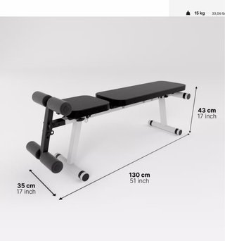 Banco de pesas 500 Fold de Decathlon