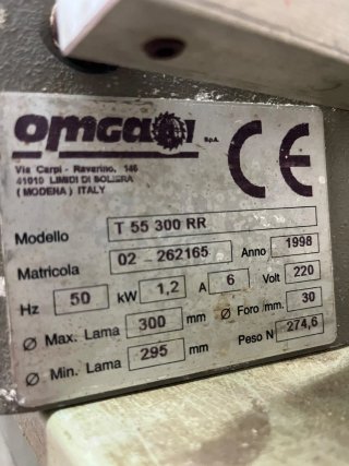 Ingletadora Profesional OMGA T 55 300 RR