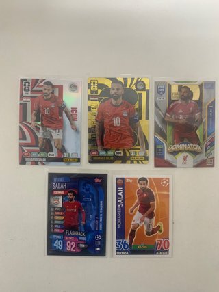5 Cromos de Fútbol Mohamed Salah