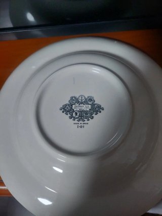 Vajilla La Cartuja Porcelana Azul y Blanca