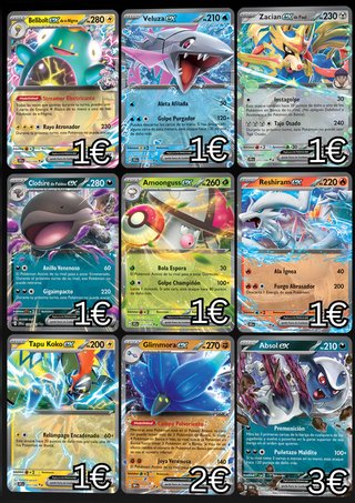 Cartas Pokémon EX (Español)