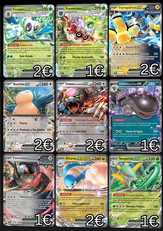 Cartas Pokémon EX (Español)