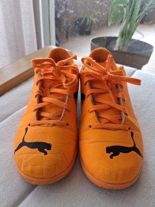 Zapatillas Fútbol Sala Puma Talla 35 Naranja