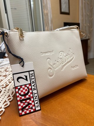 Borsa a tracolla Saint Barth bianca