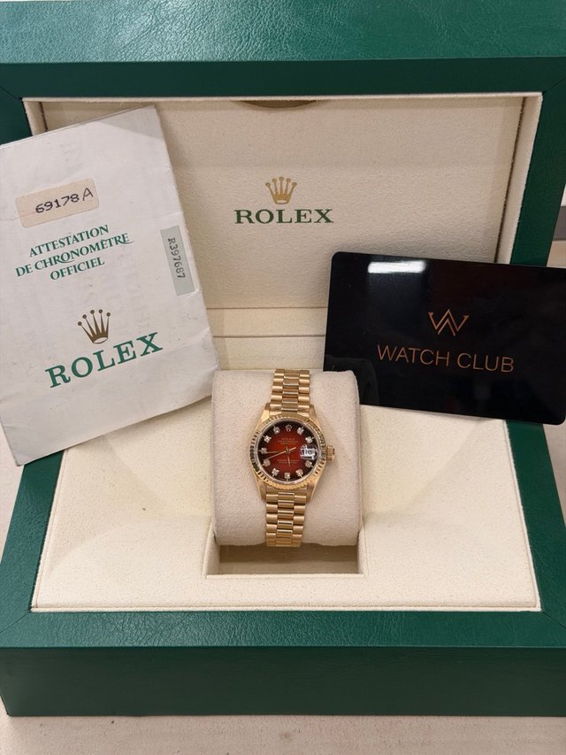 Rolex Datejust 26mm Oro Rojo Diamantes
