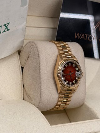 Rolex Datejust 26mm Oro Rojo Diamantes