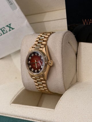 Rolex Datejust 26mm Oro Rojo Diamantes
