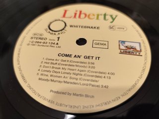 Vinilo Whitesnake - Come An' Get It (1981)