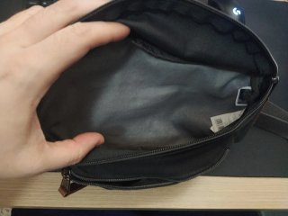 Riñonera Eastpak Grande Negra-gris