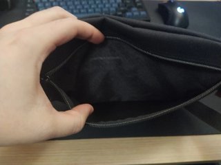 Riñonera Eastpak Grande Negra-gris