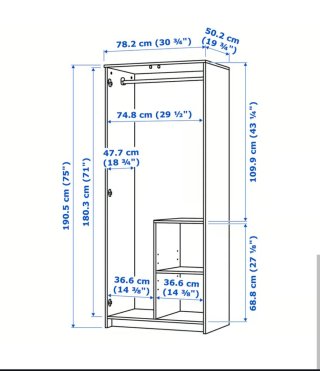 Armario Blanco Ikea Brimnes