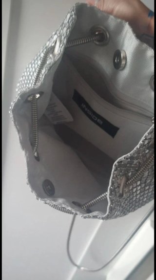 Bolso de fiesta plateado