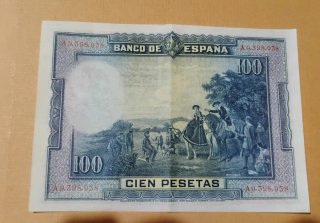 Billete 100 Pesetas 1928 Cervantes