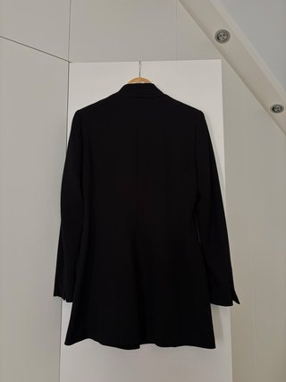 Chaqueta larga Zara mujer negra
