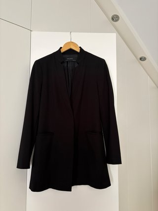 Chaqueta larga Zara mujer negra