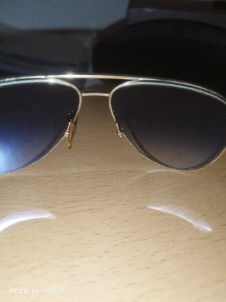 Gafas Tom Ford Aviador Negro/Dorado