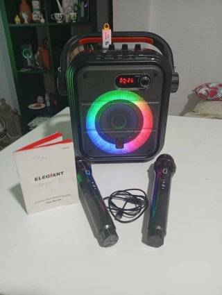 Altavoz Portátil JYX-66Pro Karaoke 2 Micrófonos