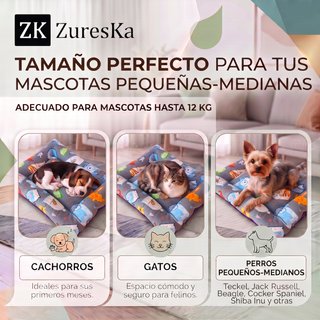 Cama para perro pequeños medianos 70x48cm