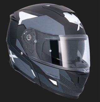 Casco modular negro Discover