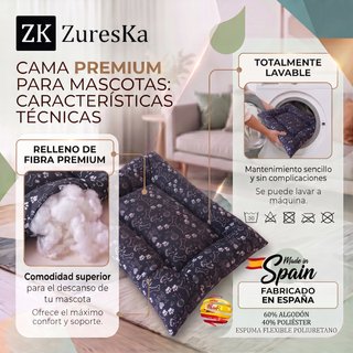 Cama para perro pequeño-mediano 70x48cm