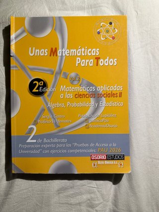 Libros unas matemáticas para todo