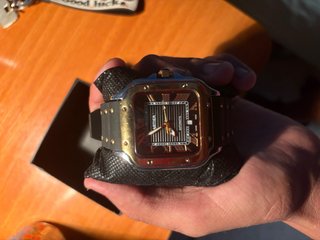 Reloj Cartier Santos Oro y Acero