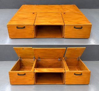 Mueble Camper Madera con Almacenamiento