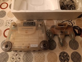 Nintendo 64 clear blue