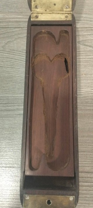 Caja de barbero viaje siglo XIX