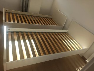 Cama IKEA ASKVOLL 90x200 + Somier + Colchón