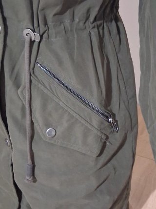 Chaqueta de invierno con capucha y pelo mujer