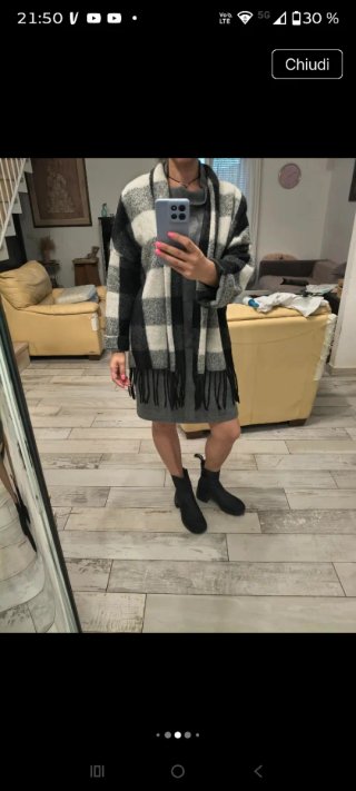 Cardigan a quadri Hlo