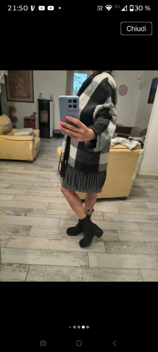 Cardigan a quadri Hlo