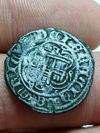 Moneda Blanca Reino Castilla Ceca Burgos