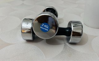 2 Mancuernas Cromadas Salter