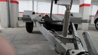 Remolque metálico para carga o se cambia por algo