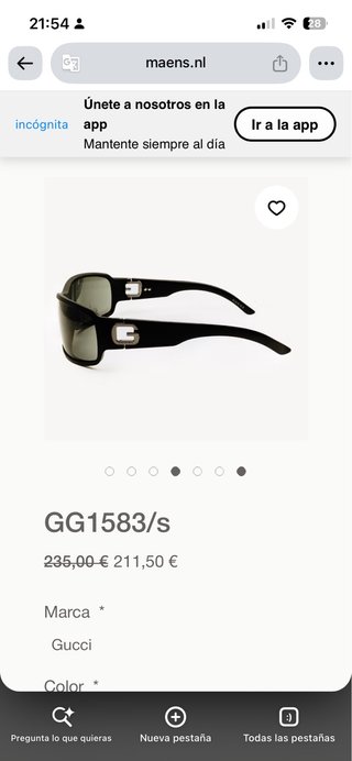 Gafas Gucci GG 1583/s Negras