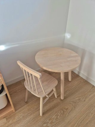 Mesa y silla infantil madera 2-6 años