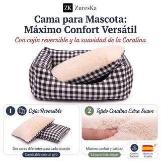 Cama Perro Pequeño o Gato 56x45 cm