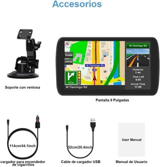 Navegador GPS 9'' para camiones Hexinex